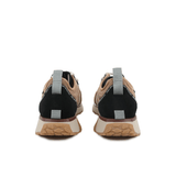 Palladium Troop Runner in Dear Brown/Safari - pair rear view showing heel pull tab