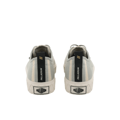 Palladium Palla Ace HTG Supply Abbey Stone - rear pair view showing back pull tab, Palladium heel branding and moleskin canvas upper detail