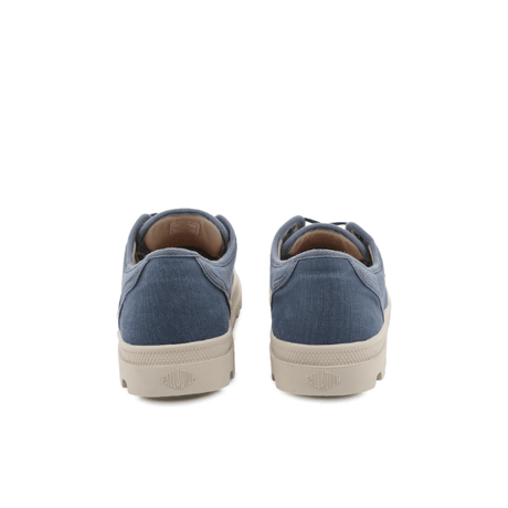 Palladium Dunelite Ox Comfort sneakers in Vintage Indigo - pair back view showing heel tab detail