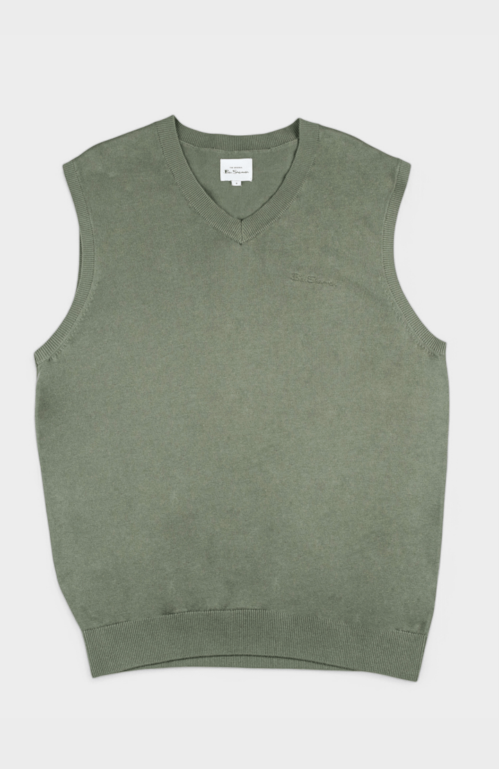 Sleeveless Knit Pullover - Olive Night - view 5