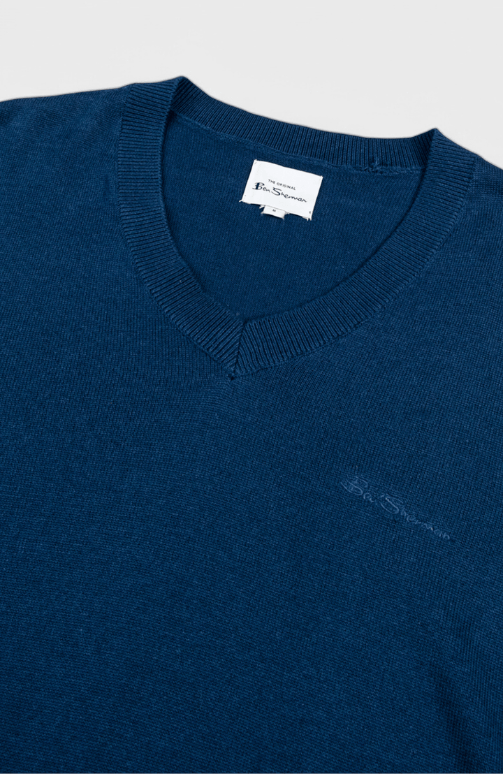 Sleeveless Knit Pullover - Navy - view 5