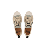 Palladium Palla Ace HTG Supply Mojave Desert - overhead pair view displaying canvas upper, lace-up design, Palladium tongue branding and back pull tab