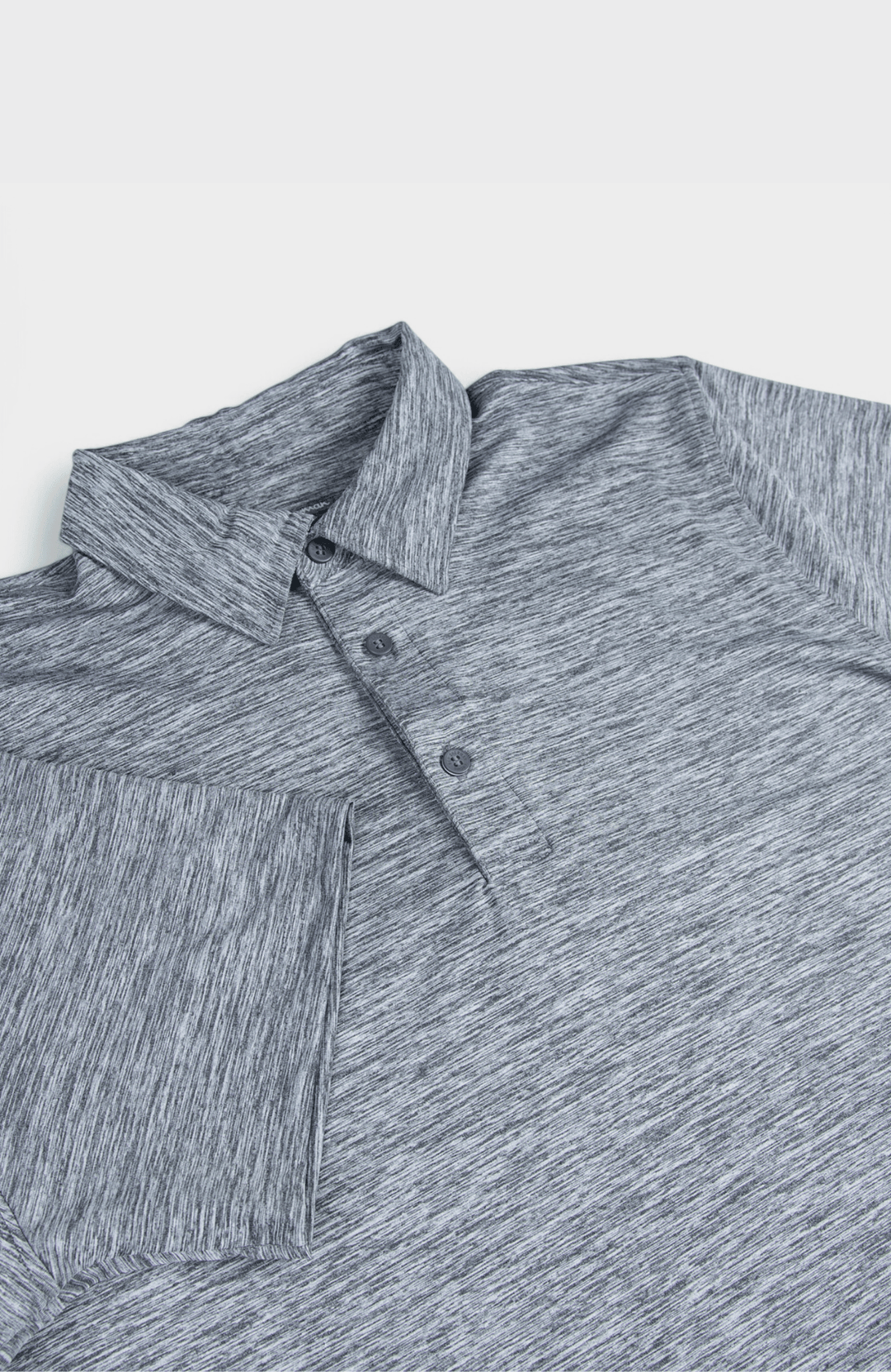 Heather Polo SS Sports Fit - Charcoal - view 6