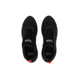 Palladium Offrunner WP+ Black waterproof sneaker pair – overhead view showing Palladium branding, black upper, lace-up design and red heel tab