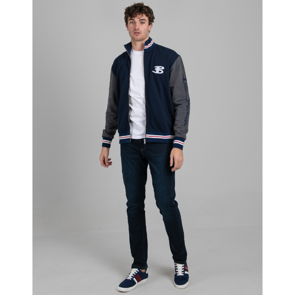 Varsity Bomber Jacket - Navy