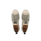 Palladium Palla Ace HTG Supply Abbey Stone - overhead pair view displaying canvas upper, lace-up detail, Palladium tongue branding and back pull tab