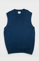 Sleeveless Knit Pullover - Navy