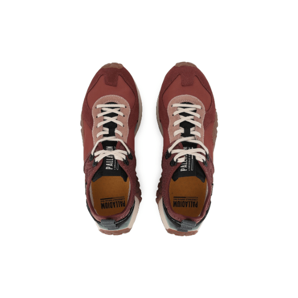 Troop Runner Racoon low-top sneakers – top-down view of both shoes showing lace-up front and Palladium branded insole