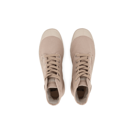 Pampa Hi Pilat boots pair - top-down view showing canvas upper and toe detailing in sand tone