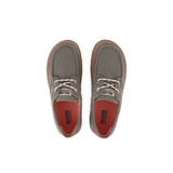 Dunelite Moc Cushion sneakers in Dusky Green - overhead view of pair showing canvas upper and cushioned footbed