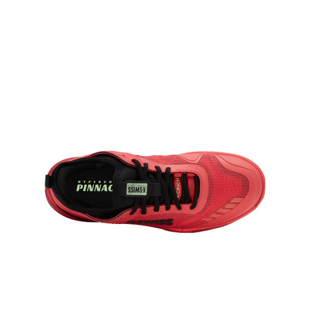 K-Swiss Hypercourt Pinnacle tennis shoe in Neon Lava – top view