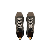 Ace City Shell Chukka Olive Night boots – top-down view of both boots showing white laces and branded insole
