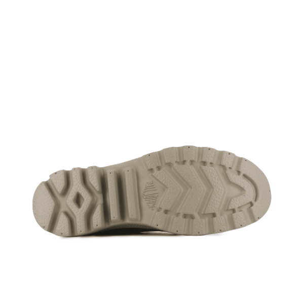 Palladium PAMPA Lite Journey Boot Olive Night – outsole view showing ultralight grip tread pattern