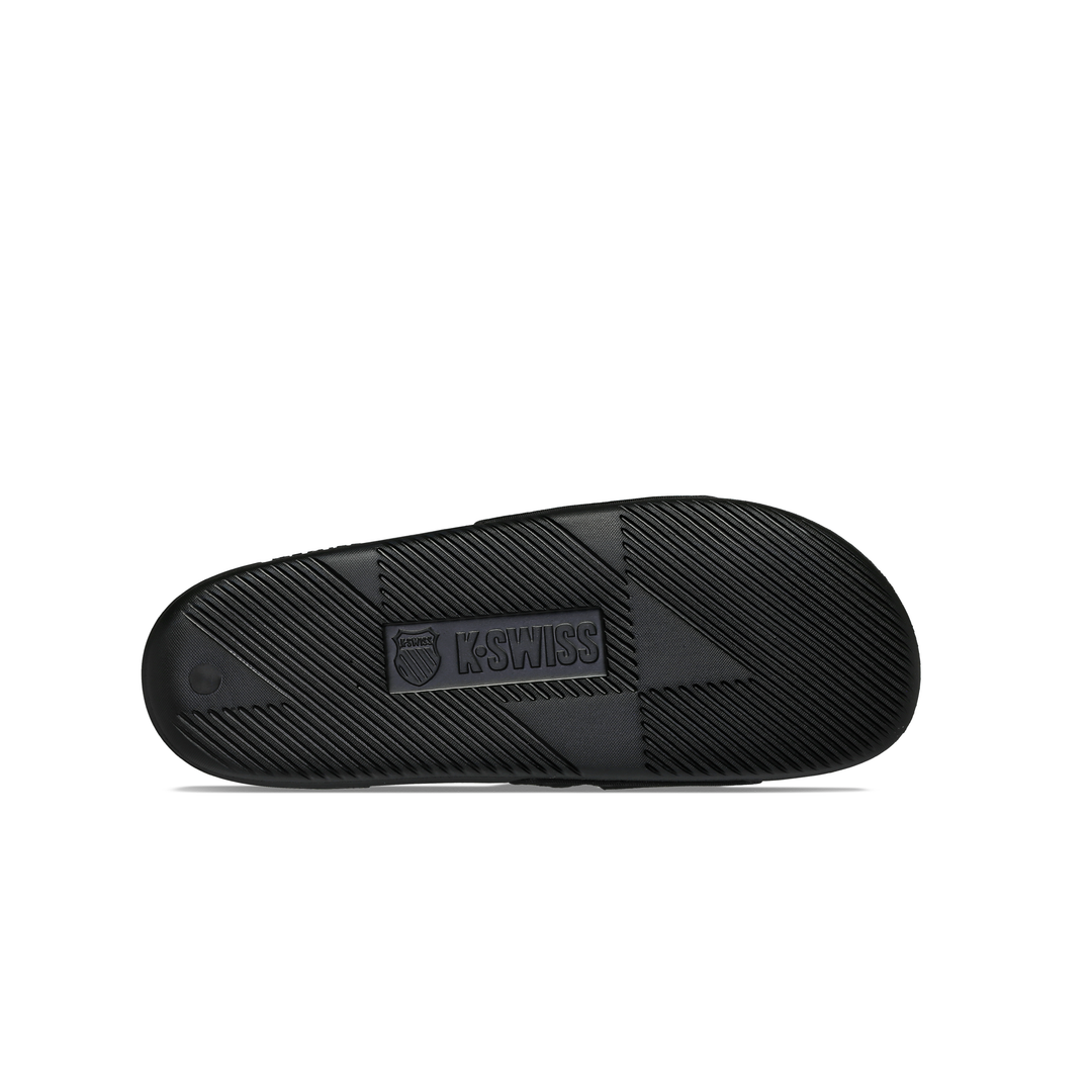 K-Swiss Strap Sandal X McLaren Black Papaya - Rubber Outsole Bottom View