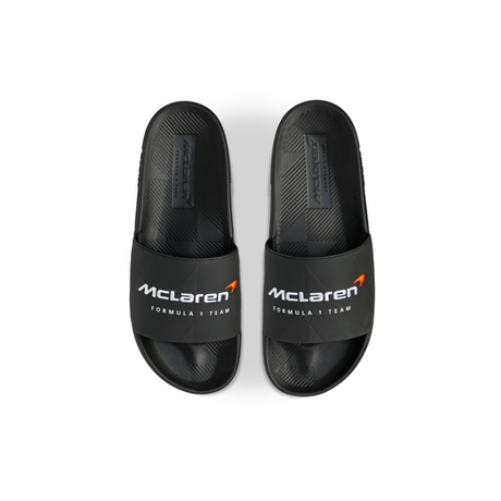 K-Swiss x McLaren Formula 1 Team Black Slide Sandals - Top-Down View