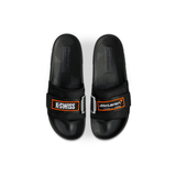 K-Swiss Strap Sandal X McLaren Black Papaya - Top View Pair with K-Swiss and McLaren Formula 1 Logos