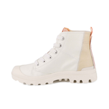 Palladium Pampa Hi Urban Layer boot in Cream White - opposite side view on white background