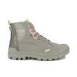 Palladium Pampa Hi Urban Layer boot in Abbey Stone - side view on white background
