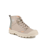 Palladium Pampa Hi Urban Layer boot in Pilat - back view showing leopard print detail