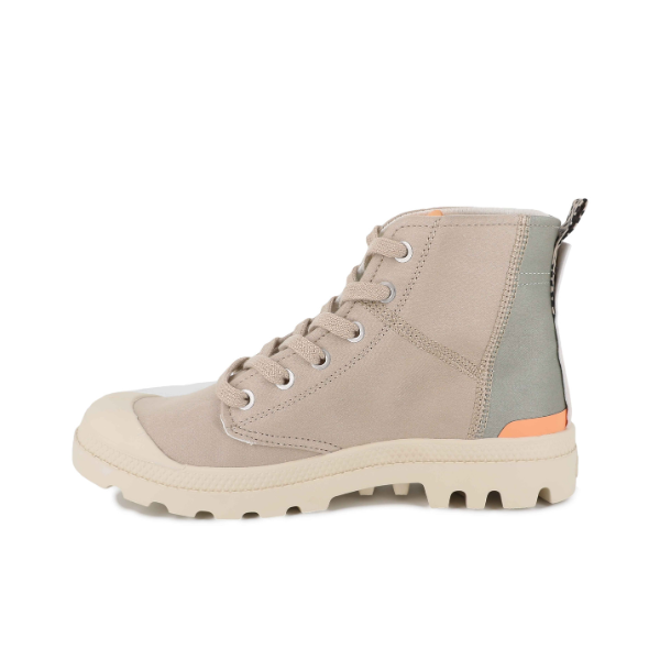 Palladium Pampa Hi Urban Layer boot in Pilat - opposite side view on white background