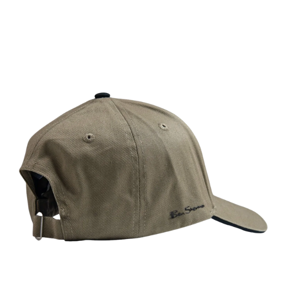 Side view of Adult Targy Peak Cap - Olive Night