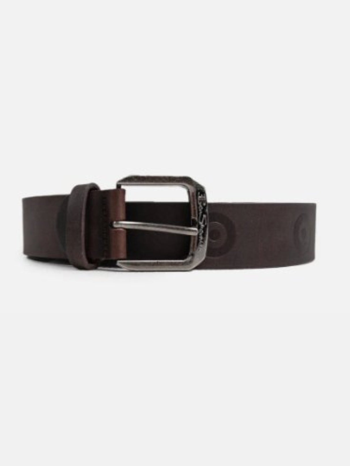 TARGET EMBOSS LEATHER BROWN