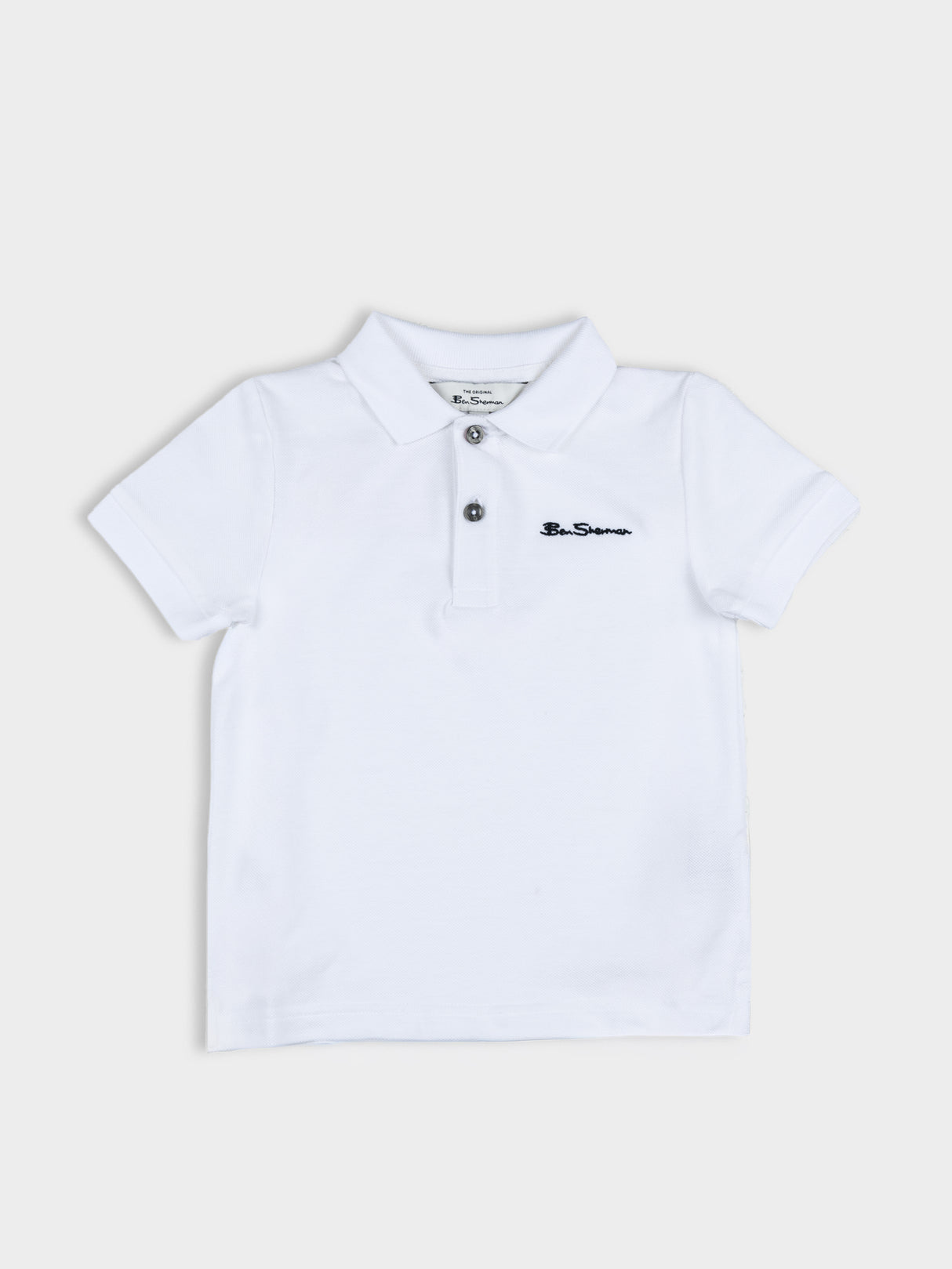 BOYS BEN POLO SS WHITE