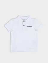 BOYS BEN POLO SS WHITE