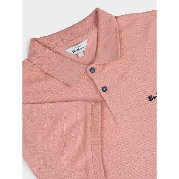 Terry Textured Polo - Light Pink