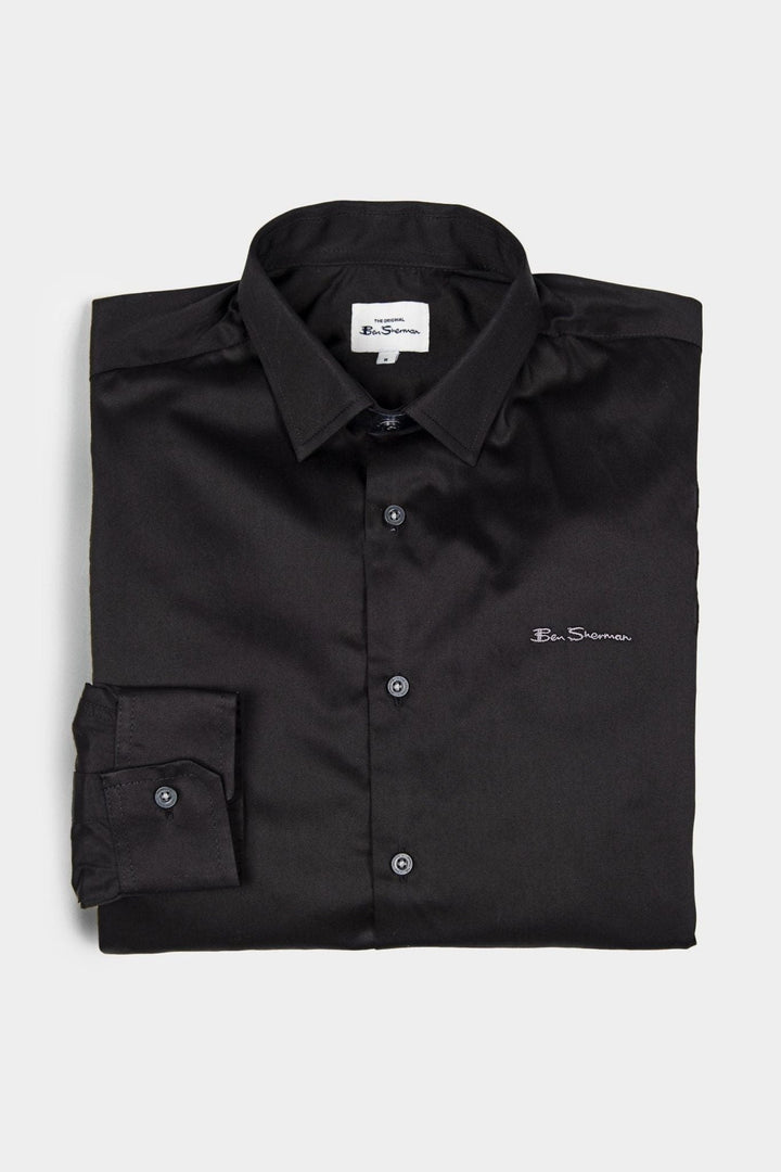 Ben Shirt (Slim Fit) - Black - view 6
