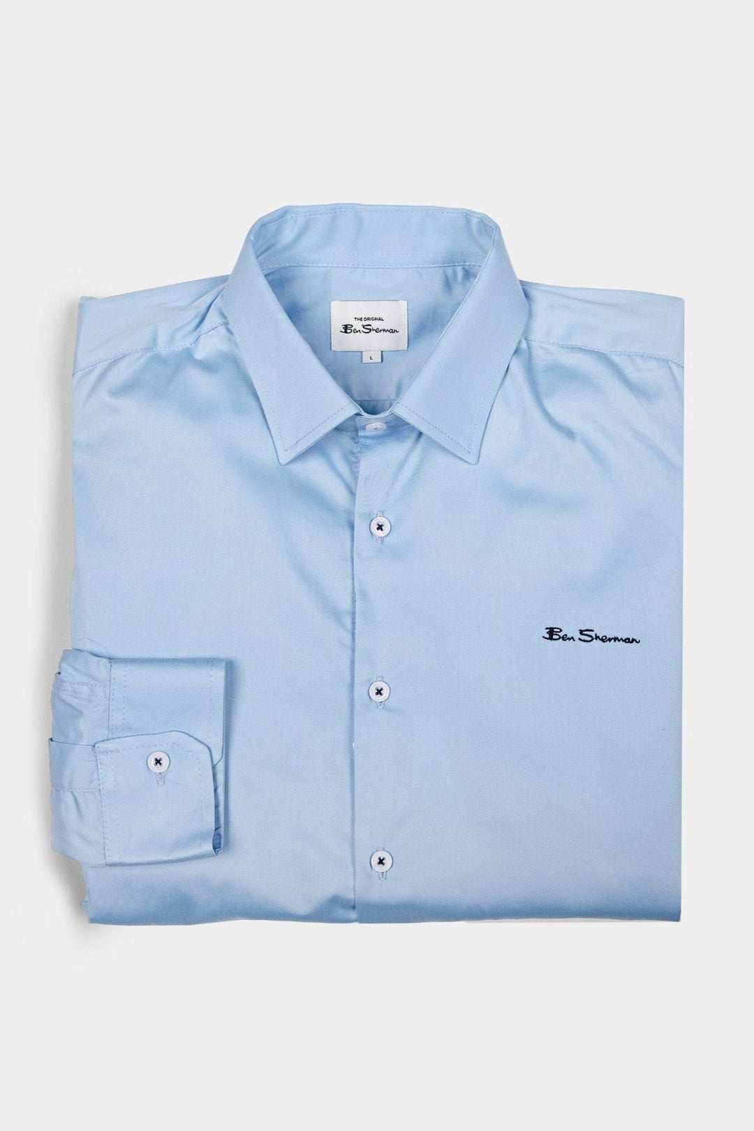 Ben Shirt (Slim Fit) - Sky Blue - view 4