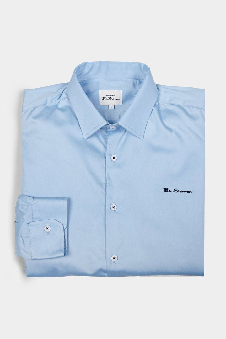 Ben Shirt (Slim Fit) - Sky Blue - view 4