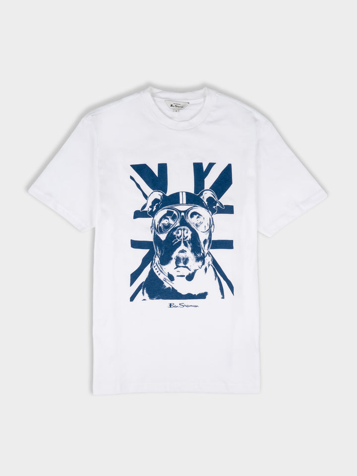 BULLDOG TEE SHIRT - WHITE
