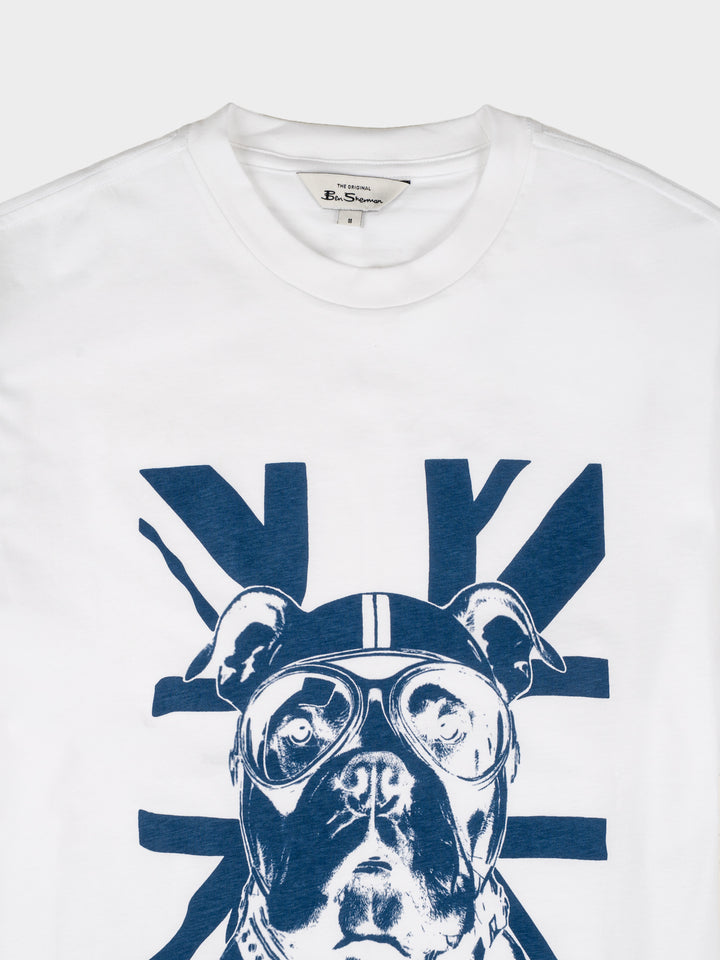 BULLDOG TEE SHIRT - WHITE