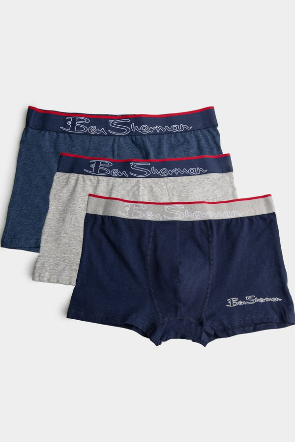 Leif Trunks (Set of 3) - Blue/Grey/Navy