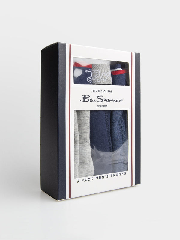 Leif Trunks (Set of 3) - Blue/Grey/Navy