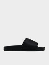 Target Embossed Slides - Black