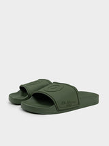 Target Embossed Slides - Olive