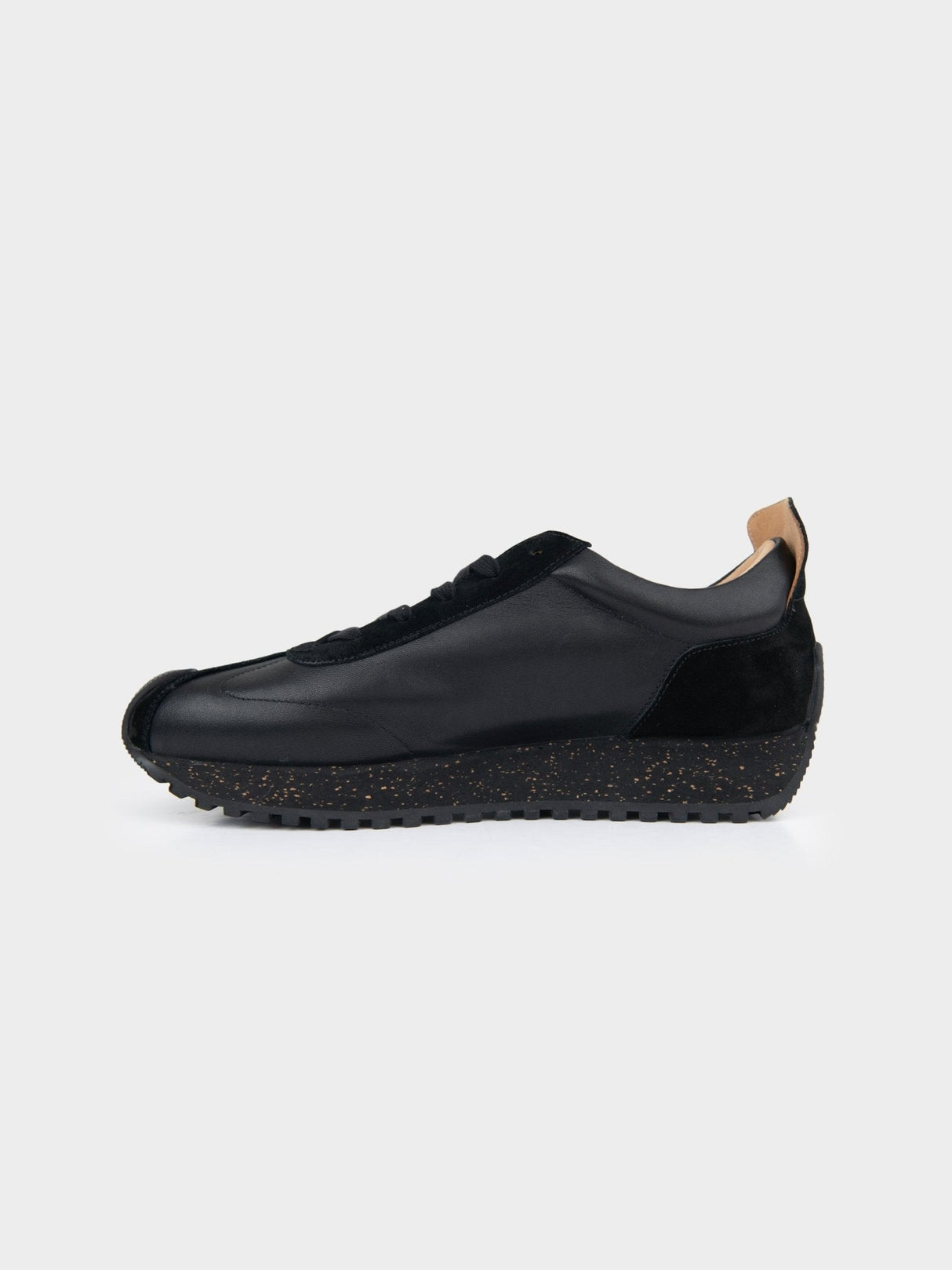HENRY LEATHER SUEDE LACE UP - Black