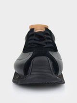 HENRY LEATHER SUEDE LACE UP - Black