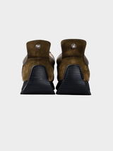 HENRY LEATHER SUEDE LACE UP - Olive/Brown