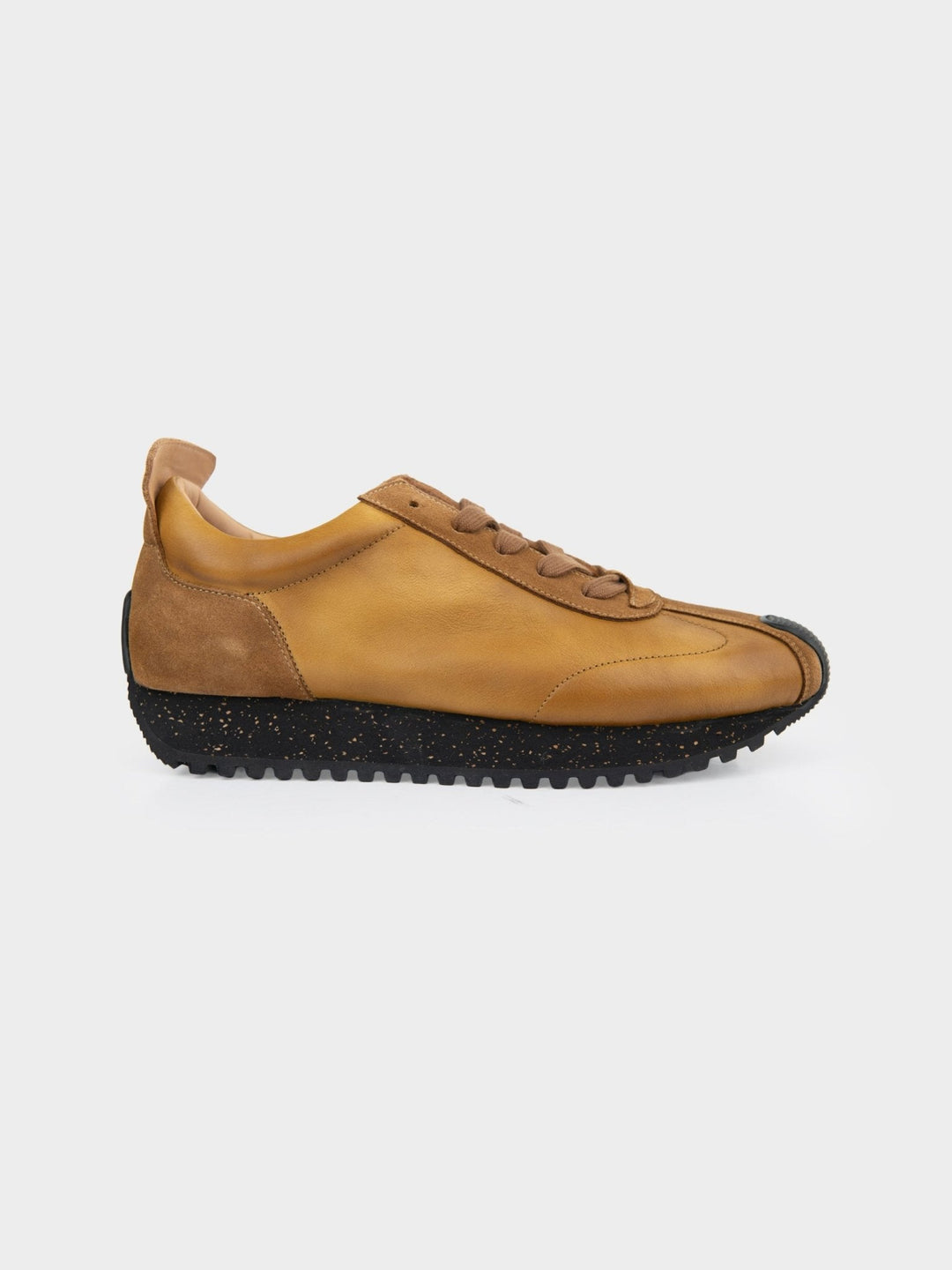 Henry Leather Suede Lace Up - Mustard