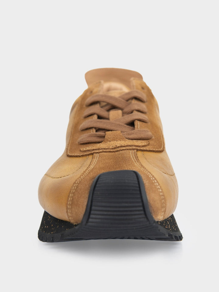 Henry Leather Suede Lace Up - Mustard - view 5