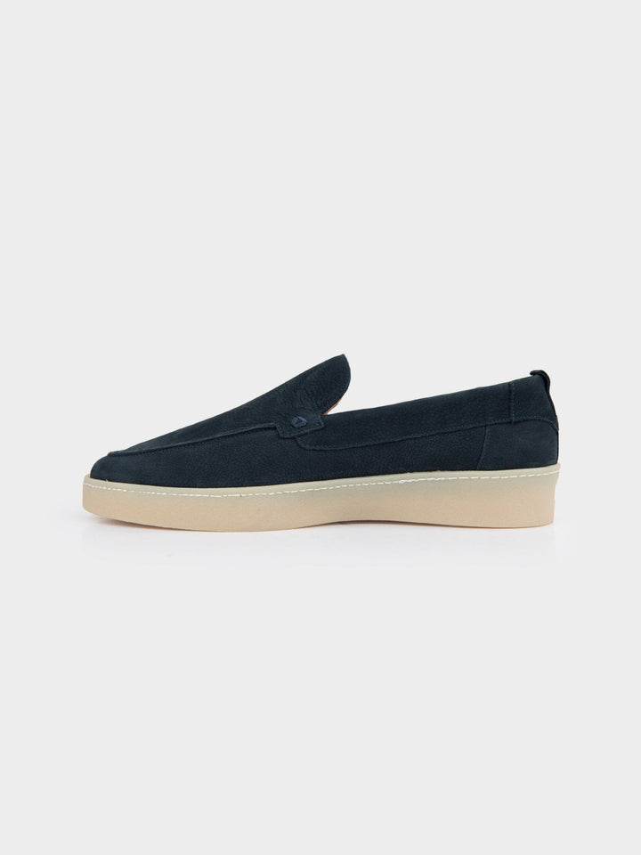 William Leather Slip On - Navy - view 3