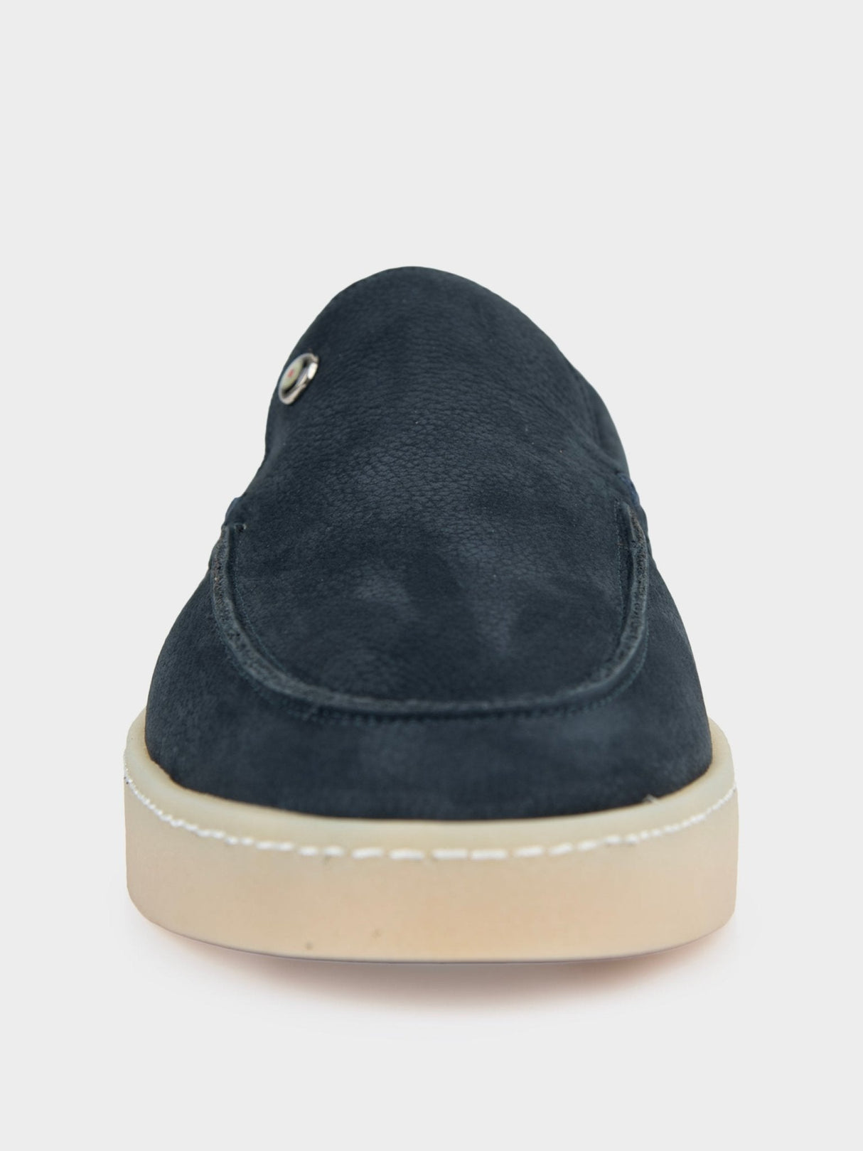 WILLIAM LEATHER SLIP ON - Navy