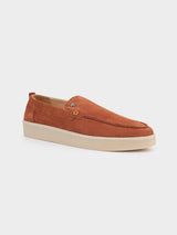 WILLIAM LEATHER SLIP ON - Rust