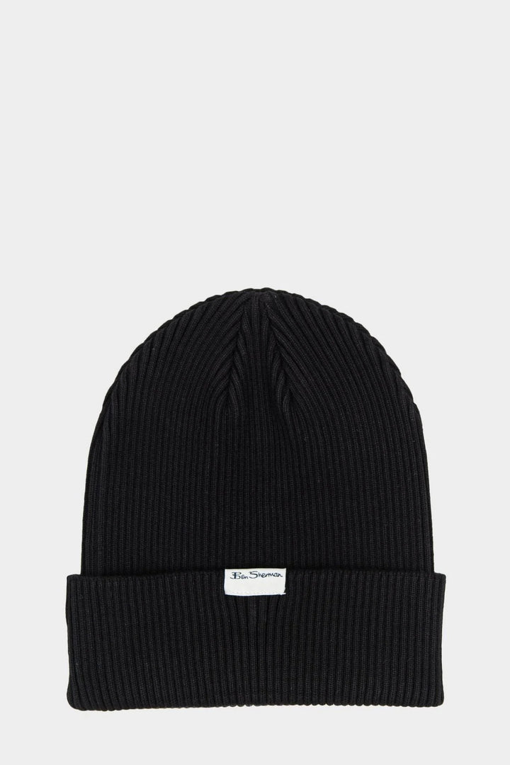 TARGY RIB BEANIE - BLACK