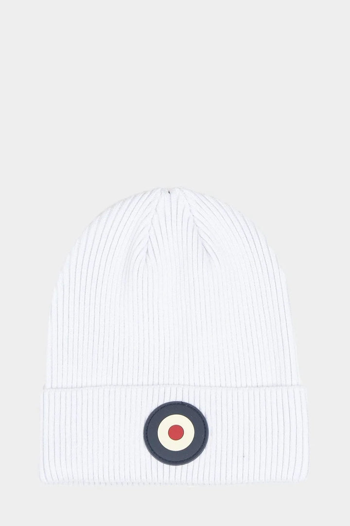 TARGY RIB BEANIE  - WHITE