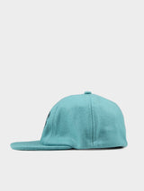 Preppy Wool Blend Cap - Aqua Teal