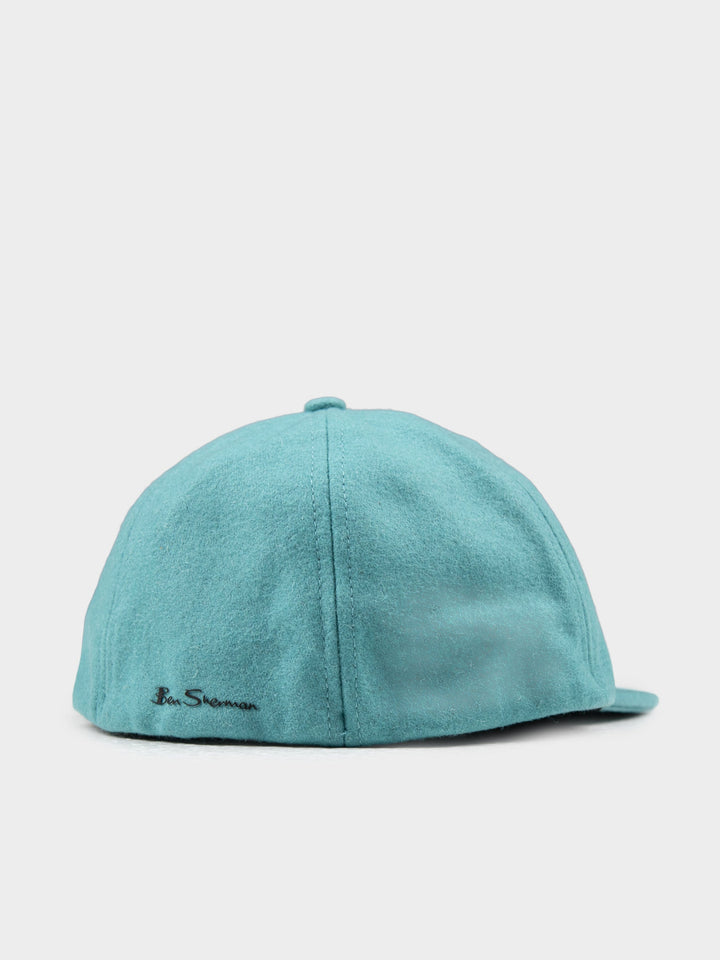 Preppy Wool Blend Cap - Aqua Teal - view 3